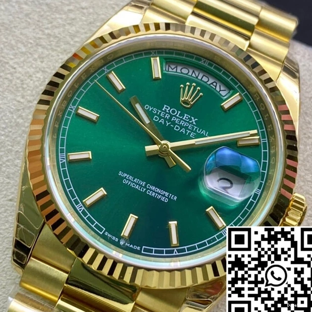 Day Rolex Green Date 118238 Factory Dial EW 0812